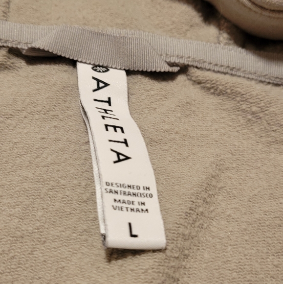 Athleta Balance Sweatshirt Full Zip Long Sleeves S# 599503 Hoodie Womens Large - Picture 4 of 13